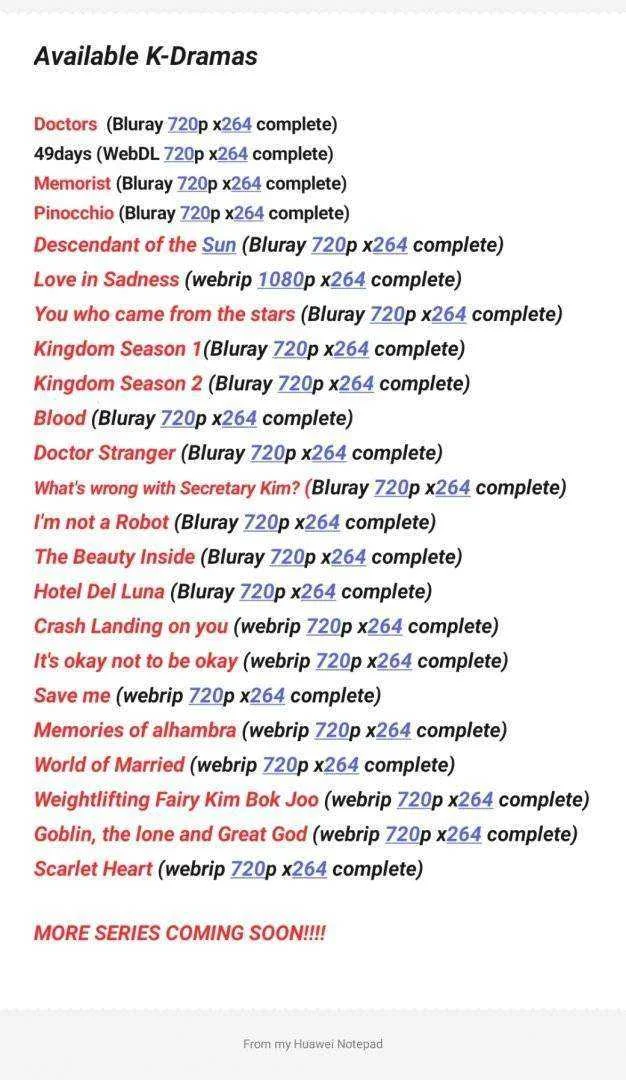 K-DRAMAS