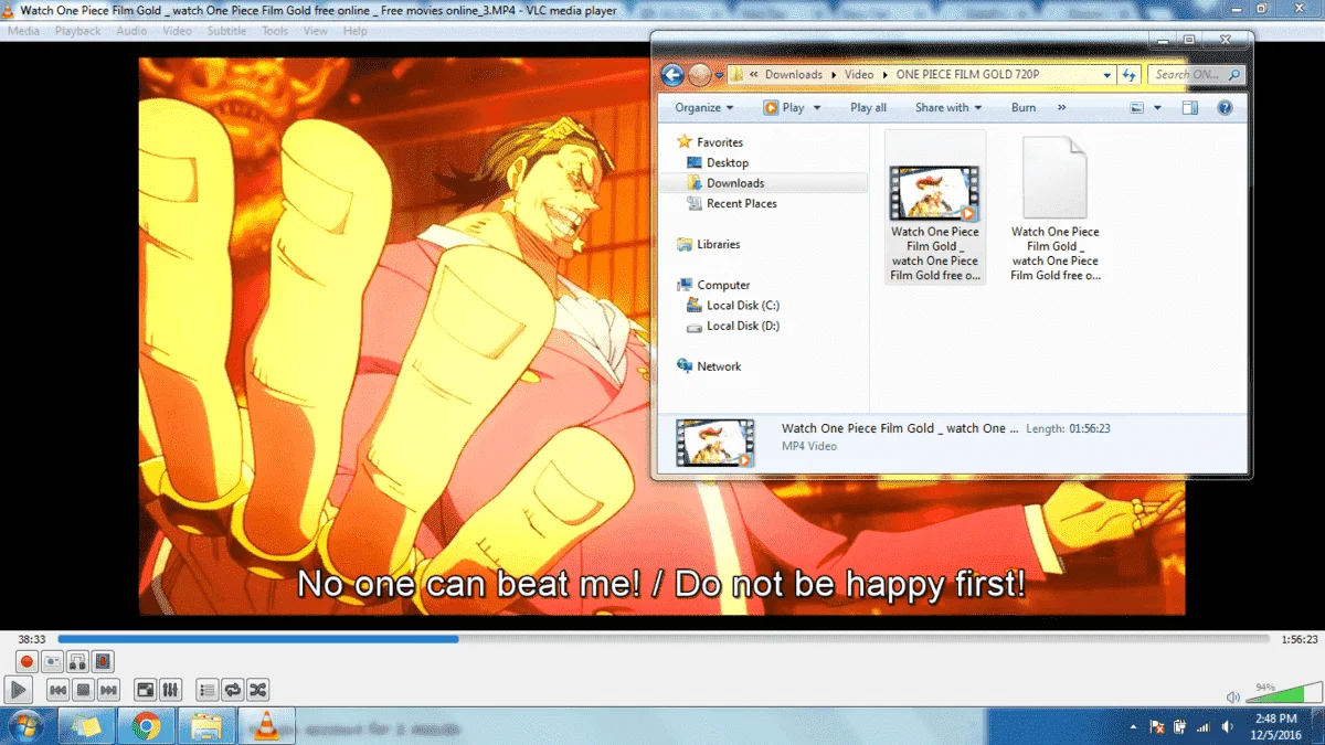 Srt english subtitle for one piece film gold 2016