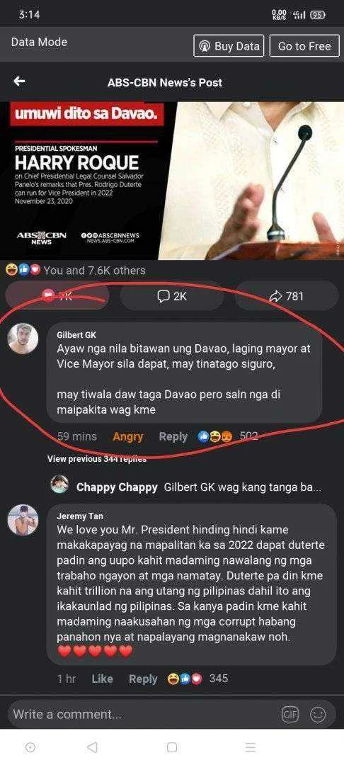 Grabi sikat talaga itong Dilawang Troll na ito sa Social Media
