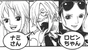 Why is Sanji addressing Nami with “San” and Robin with “Chan”?