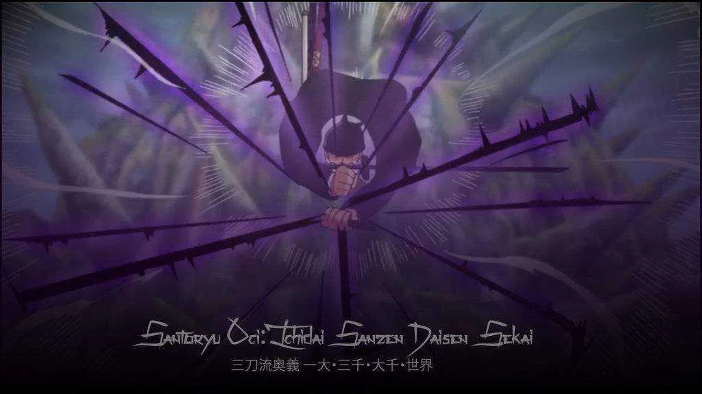 Zoro’s Santoryu Ogi: Ichidai Sanzen Daisen Sekai