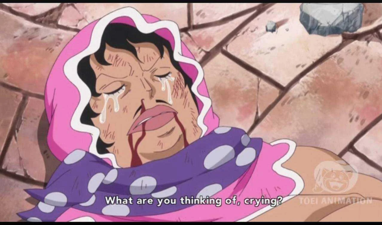 The tears of a man