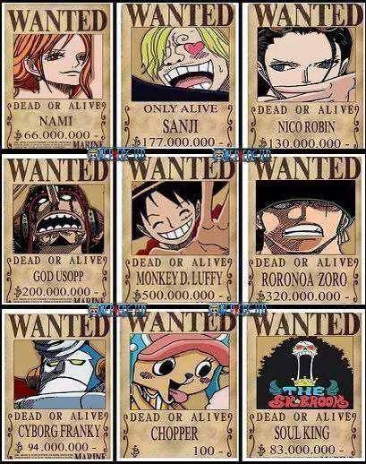 STRAW HATS: NEW WANTED POSTERS!
