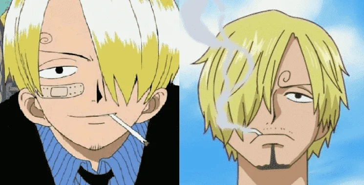 Why are Sanji’s eyebrows curled up?