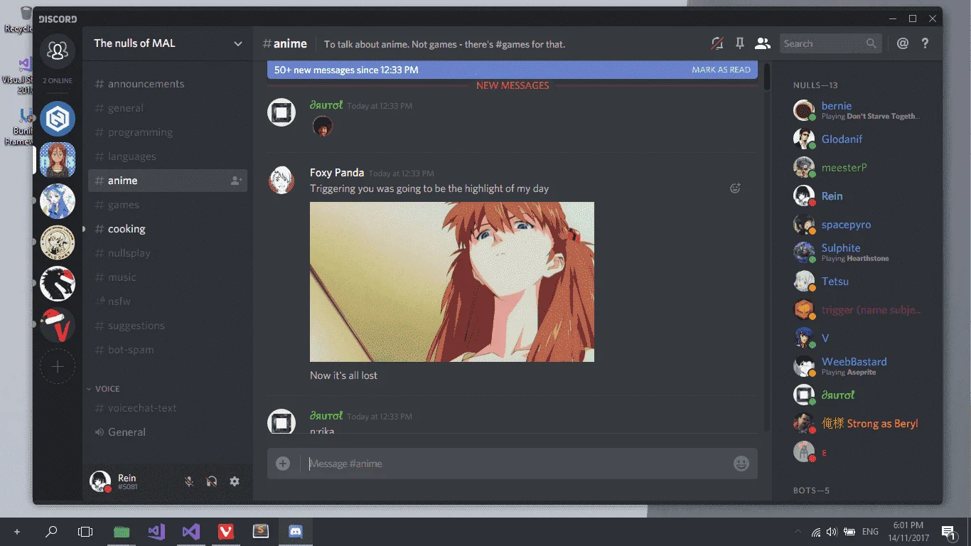 Do we have a #forbidden# group/server (for anime enthusiast here in phc)?