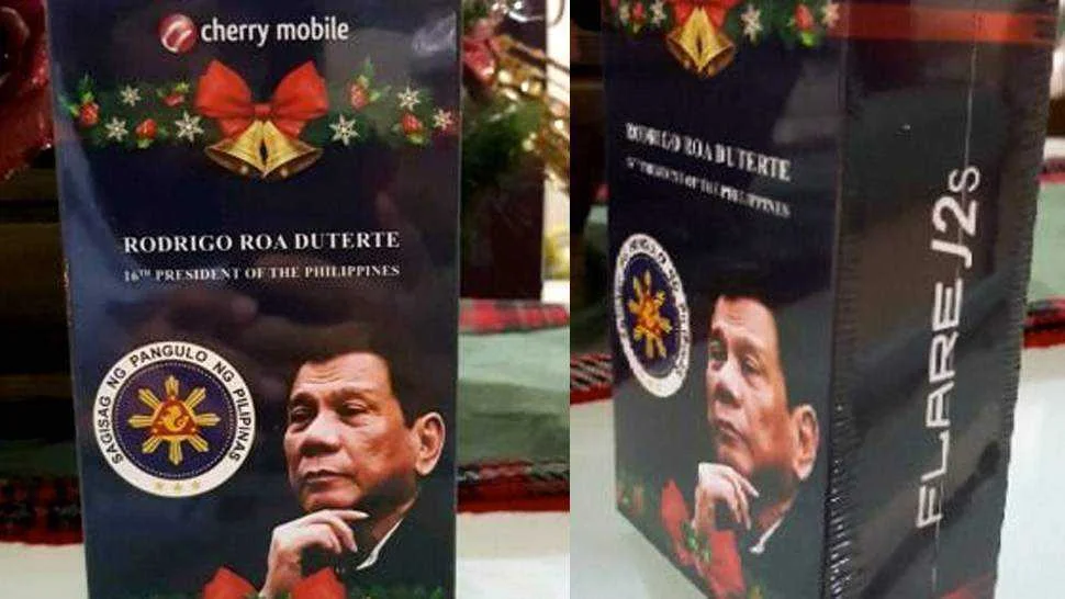 A limited edition cherry mobile president duterte phone is a thing
