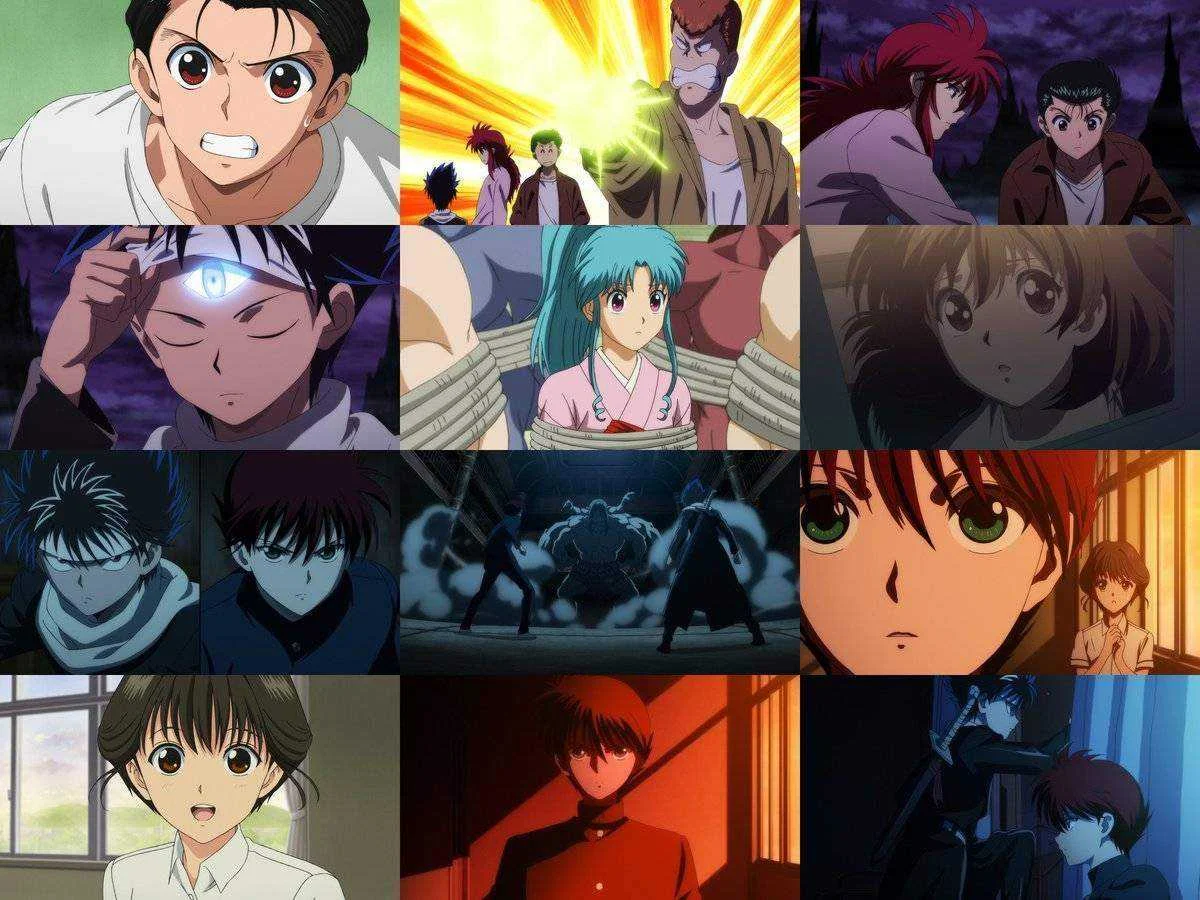 Screencaps from the upcoming ghost fighter “yu yu hakusho” ova episodes