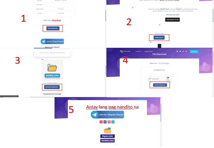 Procedures to download in dlupload.webp