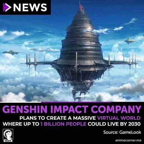 NEWS: Genshin Impact Producer Plan To Create Virtual World Like Sword Art Online!