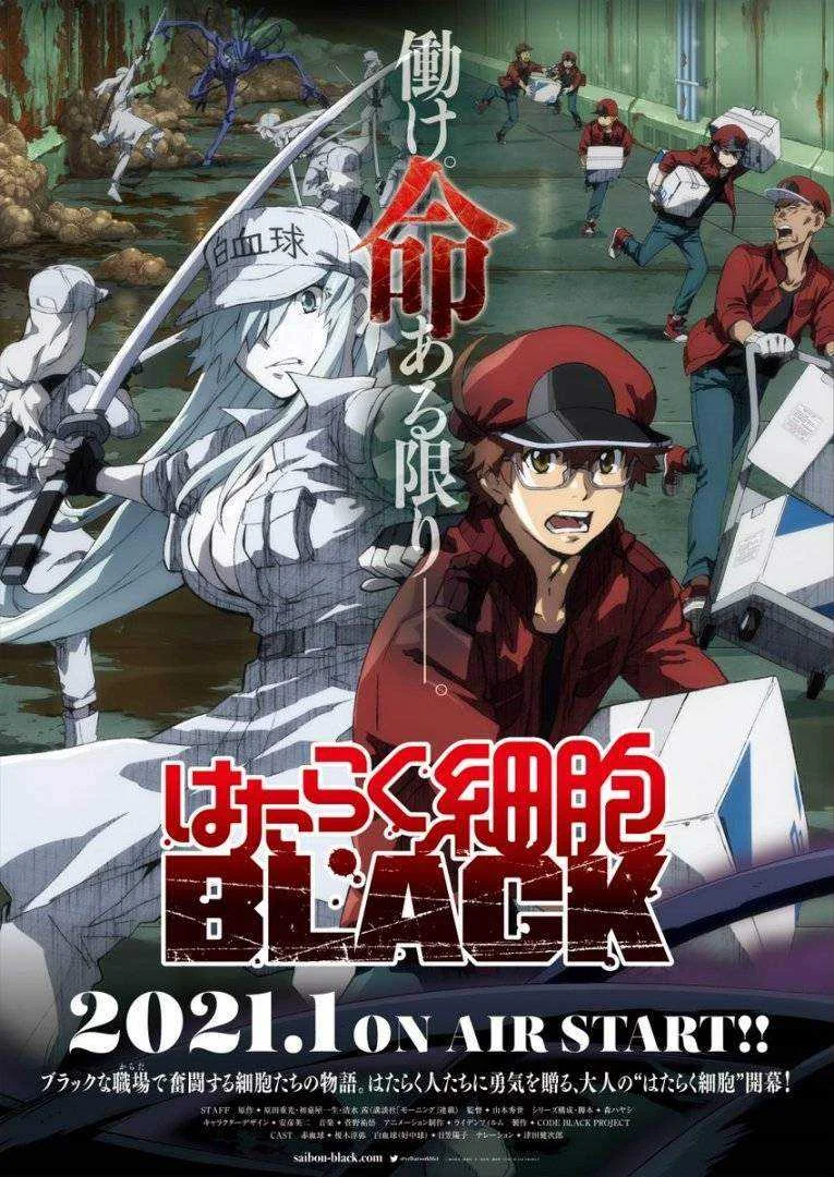 Hataraku Saibou Black (Cells at Work! CODE BLACK!) COMPLETE Episodes