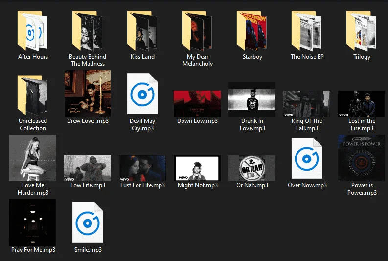 THE WEEKND --- ALL ALBUMS (COMPLETE + BONUS UNRELEASED SONGS)