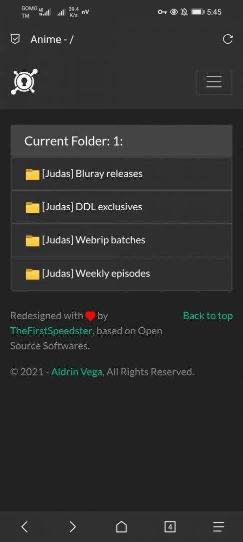 Website for Anime Direct Download Link