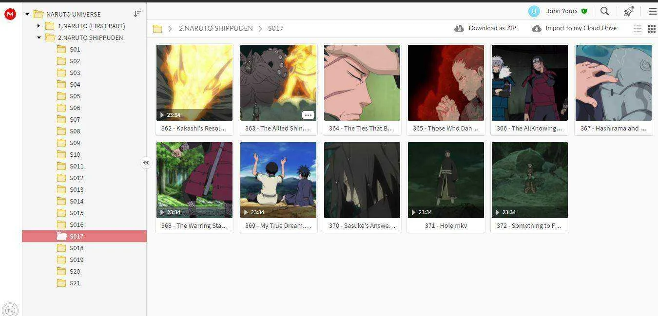 Naruto Shippuden All Season.JPG