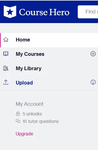 Coursehero 15 tutor questions