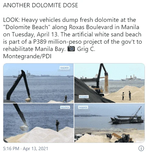 Buhangin sa Manila Bay (Vote sa Puso mo walang maka Duterte o Dilawan)