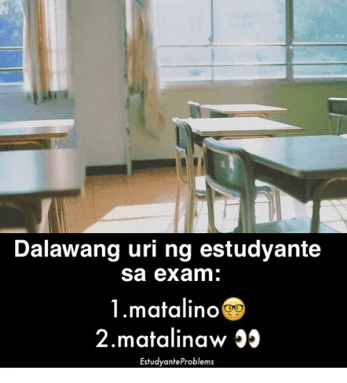 Dalawang uri ng Estudyante sa Exam.webp