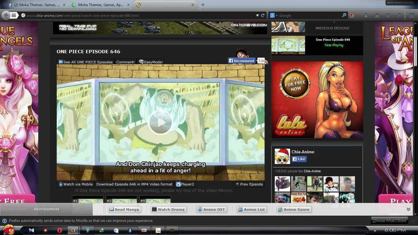 Watch at Download updated anime - One piece  Episode 646