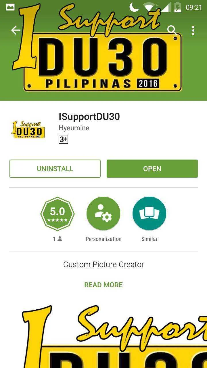 Duterte Profile Picture Android Template