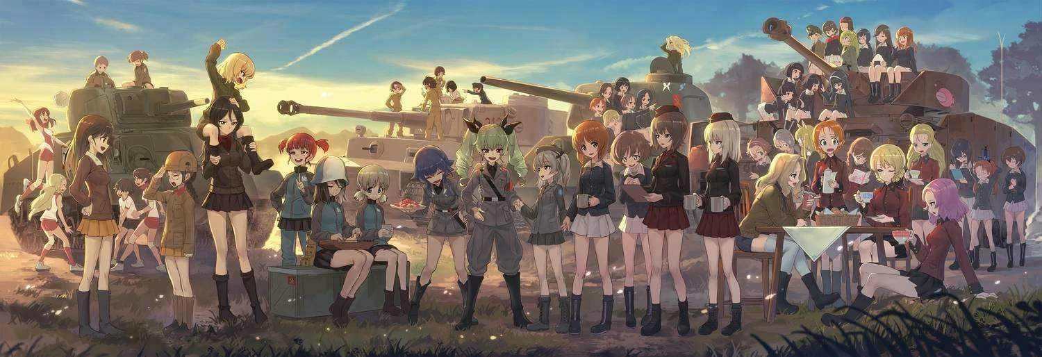 Girls und panzer - complete mediafire links + small sized 720p bd-rip encodes
