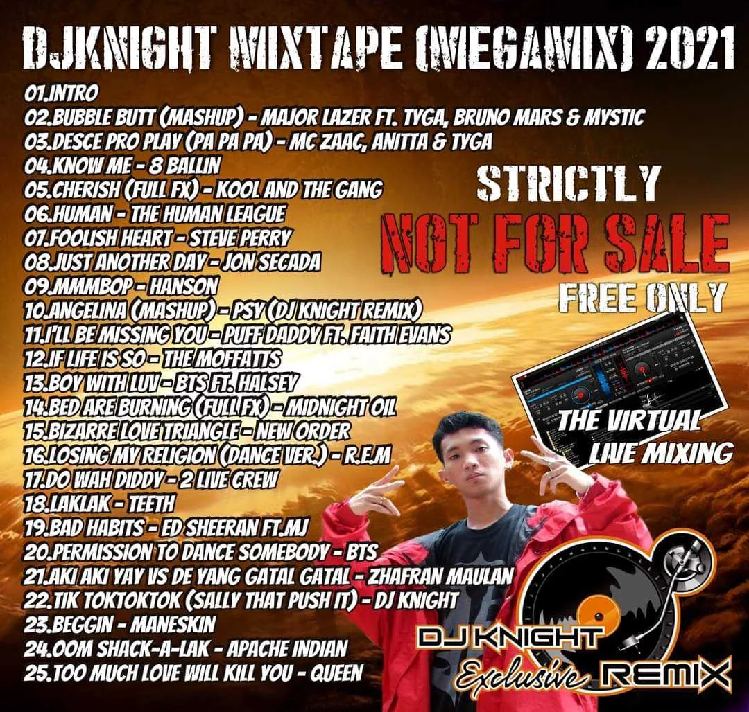 Dj Knight Mixtape Megamix 2021 (Strictly Not For Sale, Free Only)