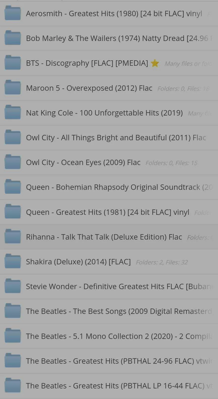 FLAC MUSIC COLLECTION [Mediafire Link]