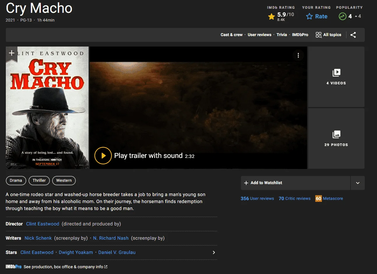 Cry Macho