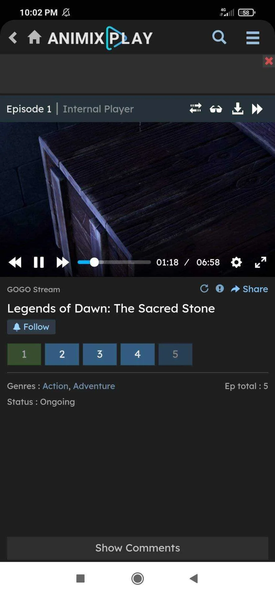 Legends of dawn ep 1-5