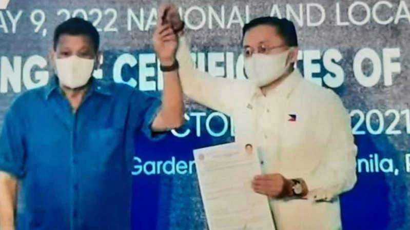 Senador Bong Go, tatakbong bise-presidente; Pangulong Rodrigo Duterte, inanunsyo ang pagreretiro