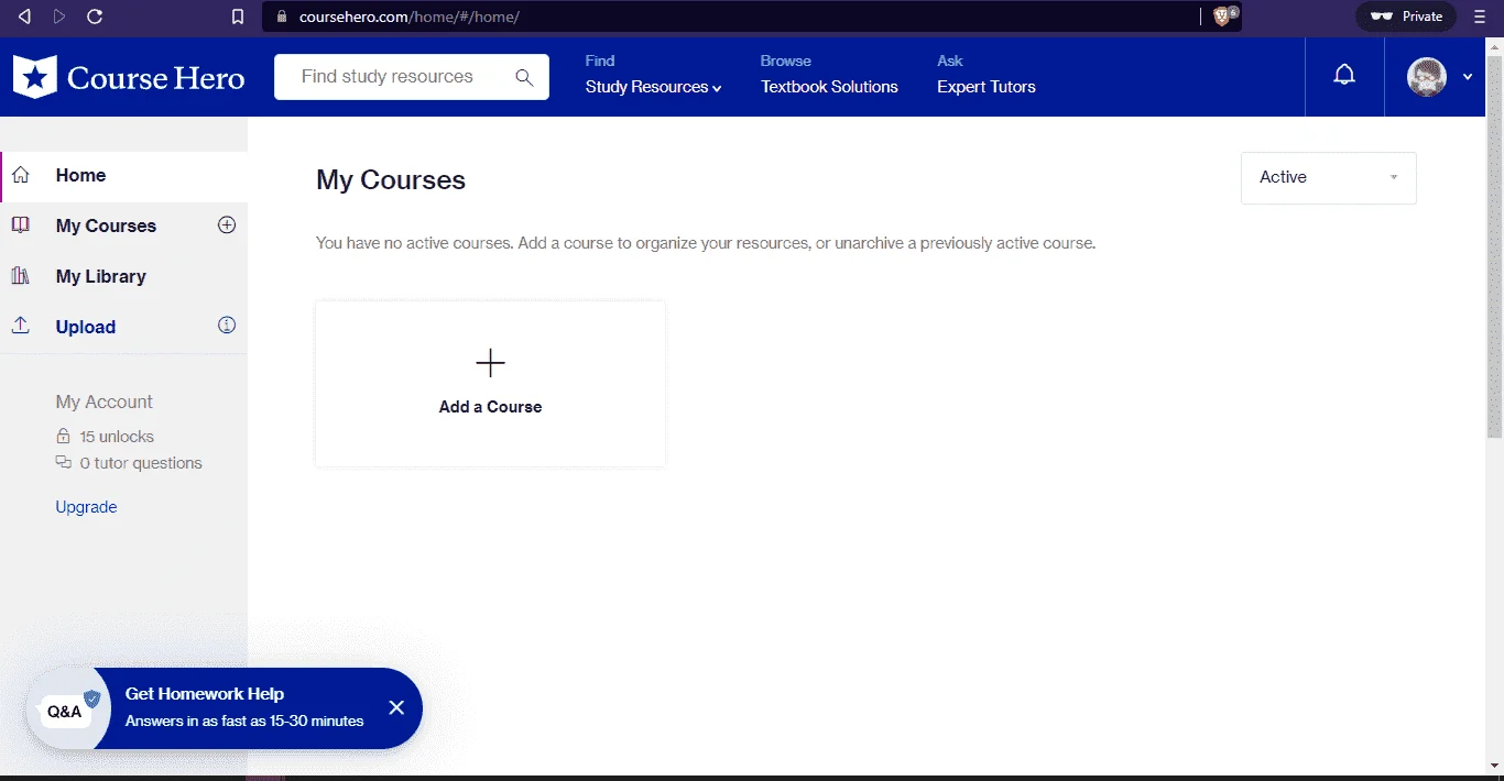 Coursehero Free 15 Unlock Account [ 2 ]