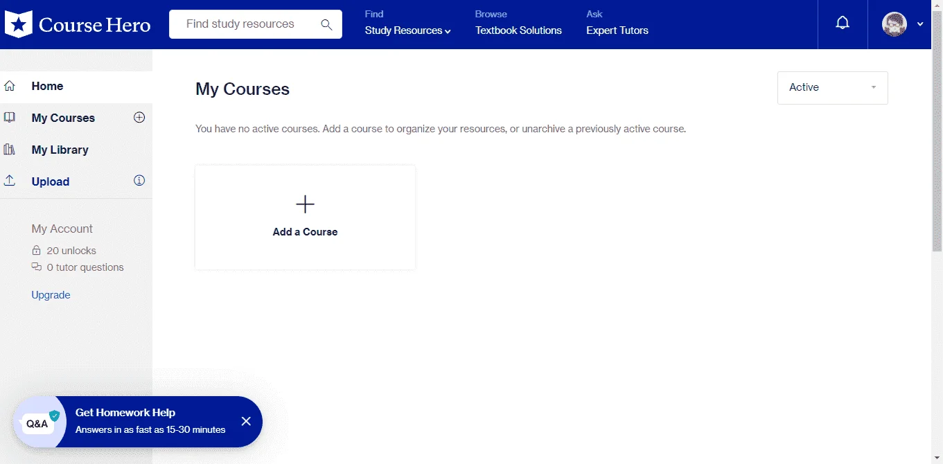 Coursehero Free 20 Unlock Account [ 3 ]