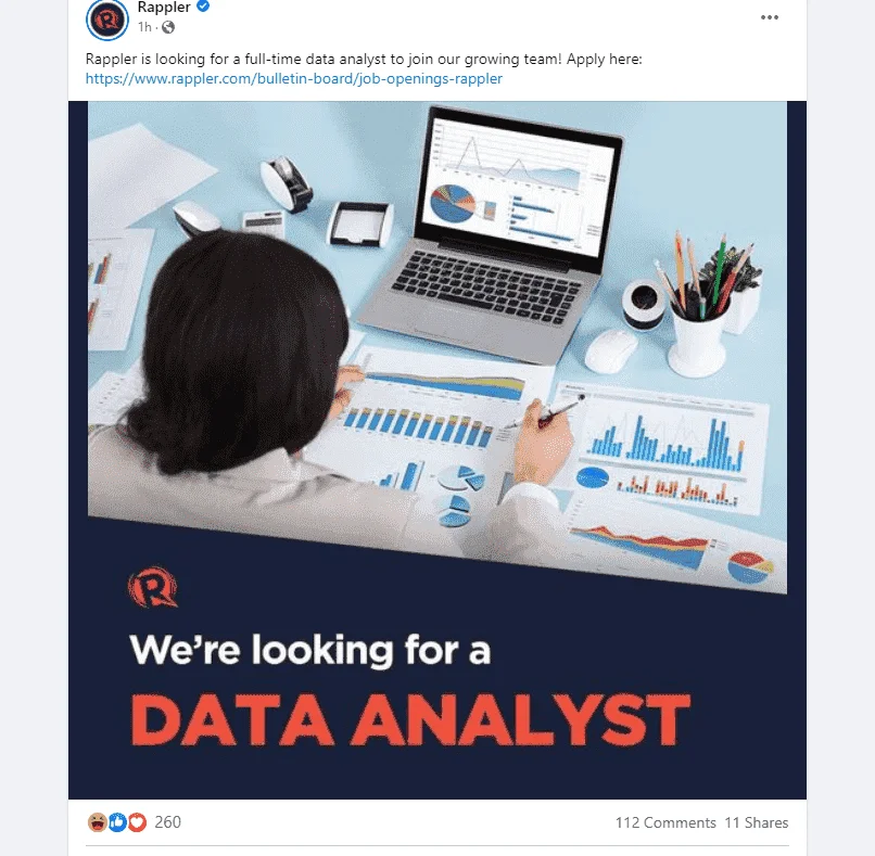 Rappler is Hiring. Requirement Bias?