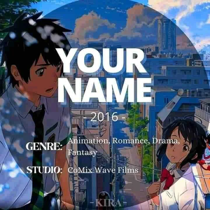 Anime: Your Name 2016 HD With English Subtitle!