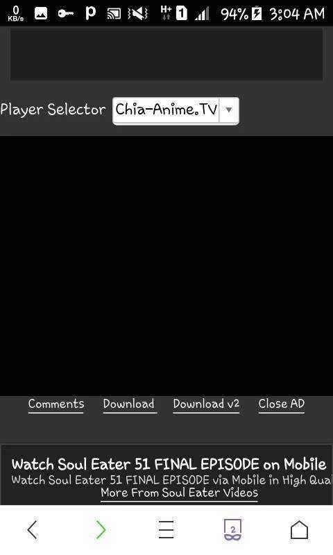 Bakit hindi ako maka pag play ng video sa chia-anime.tv ?