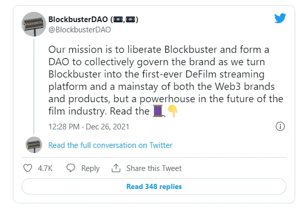 Crypto group wants to revive Blockbuster as a streaming service