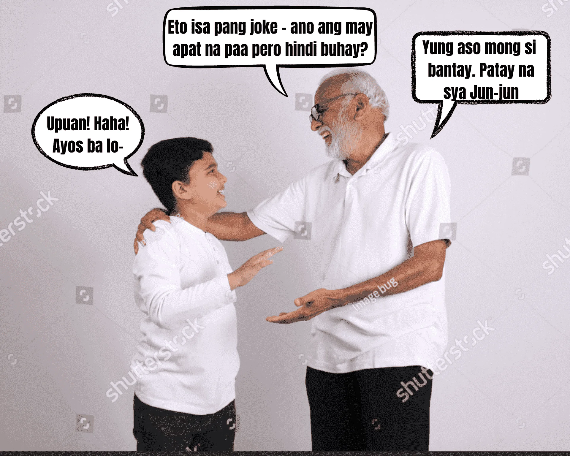 Eto isa pang joke - ano ang may apat na paa pero hindi buhay.webp