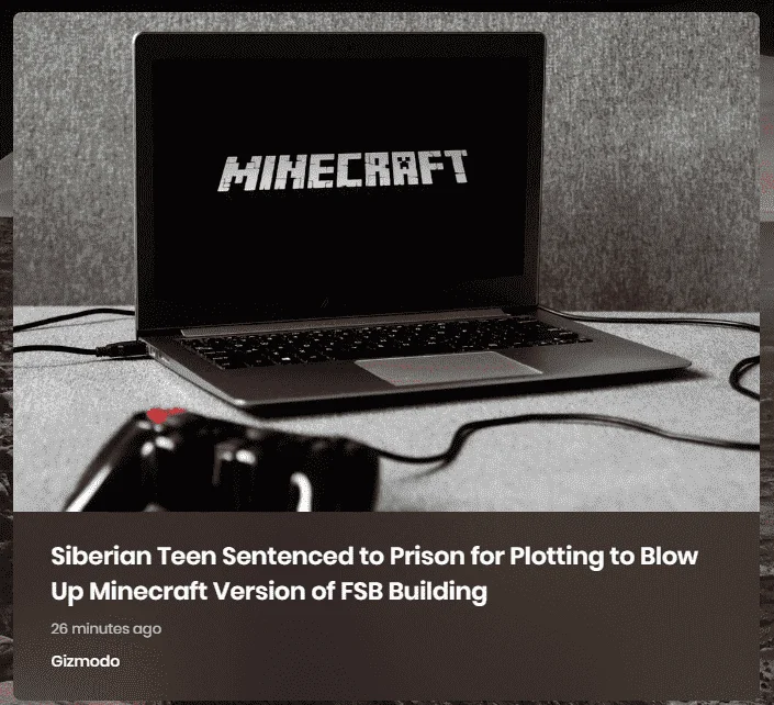 Siberian Teen Sentenced to Prison for Plotting to Blow Up Minecraft Version of FSB Building