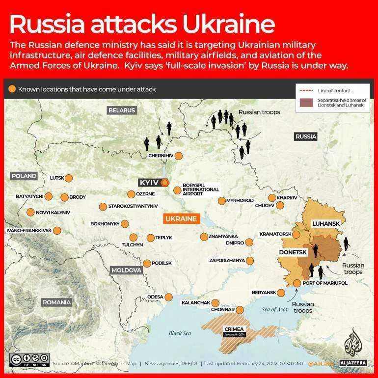 Chernobyl nuclear plant targeted as Russia invades Ukraine
