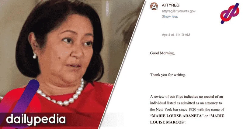 Marie Louise Marcos not a member of NYSBA