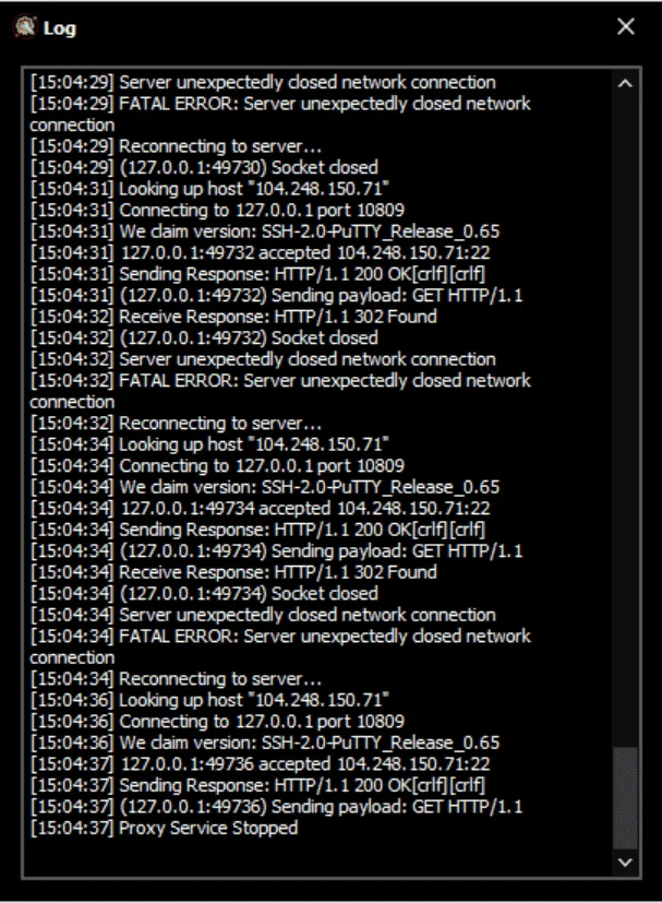 NetMod log: Not MagicIP