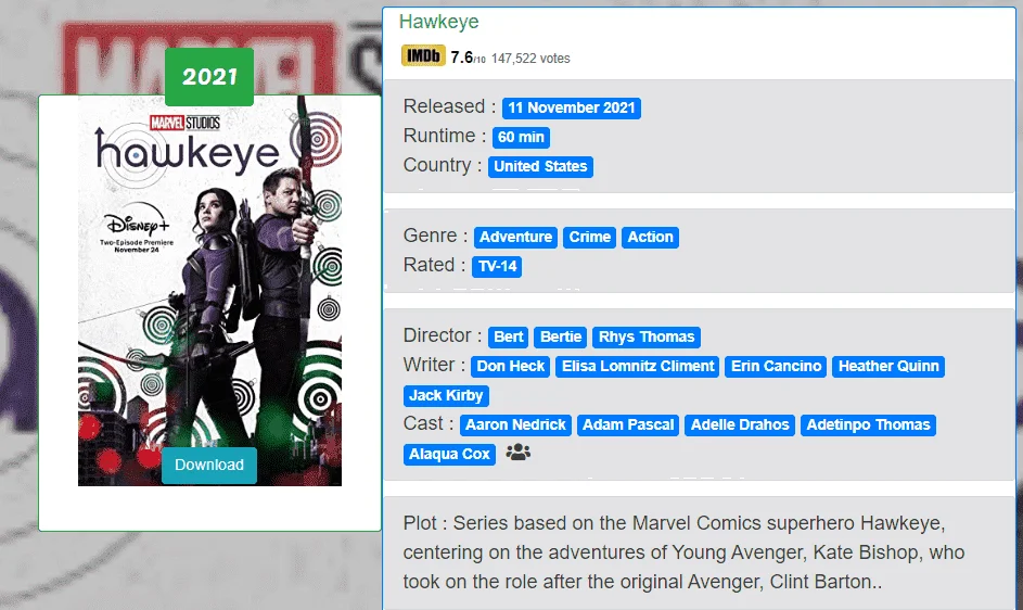 [GDRIVE]Hawkeye Complete
