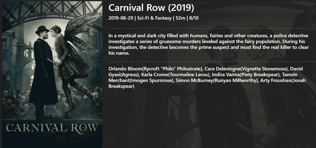 Carnival Row (2019) S01 (1080p AMZN WEBRip x265 HEVC 10bit EAC3 5.1 ImE) [QxR].tar (6.76 GB)