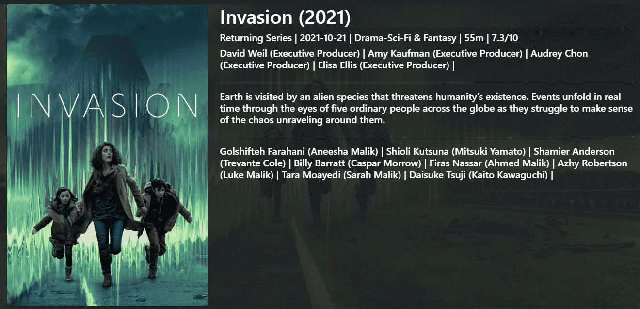 Invasion (2021) (S01 Complete 1080)