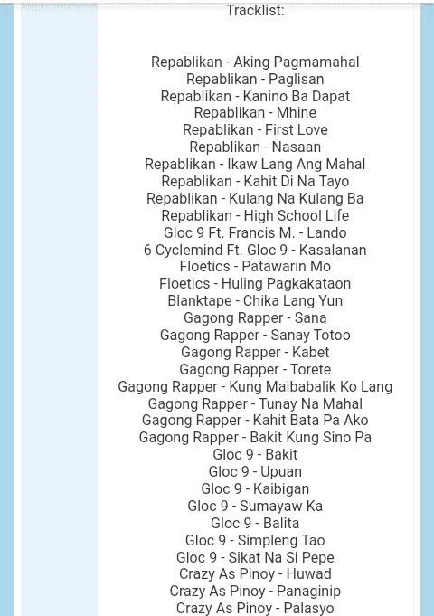 Pinoy rap non stop medley