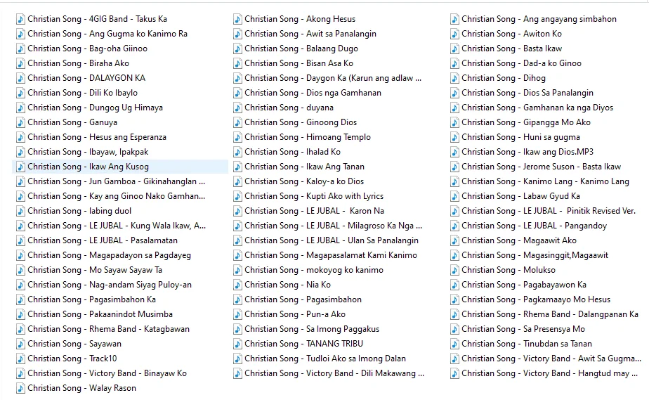 Bisaya Christian Song (selected song)
