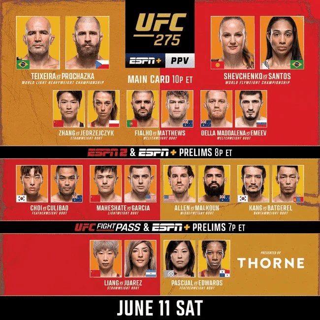 UFC 275 | Teixeira.vs.Prochazka 2022 | 720P | HD | TB