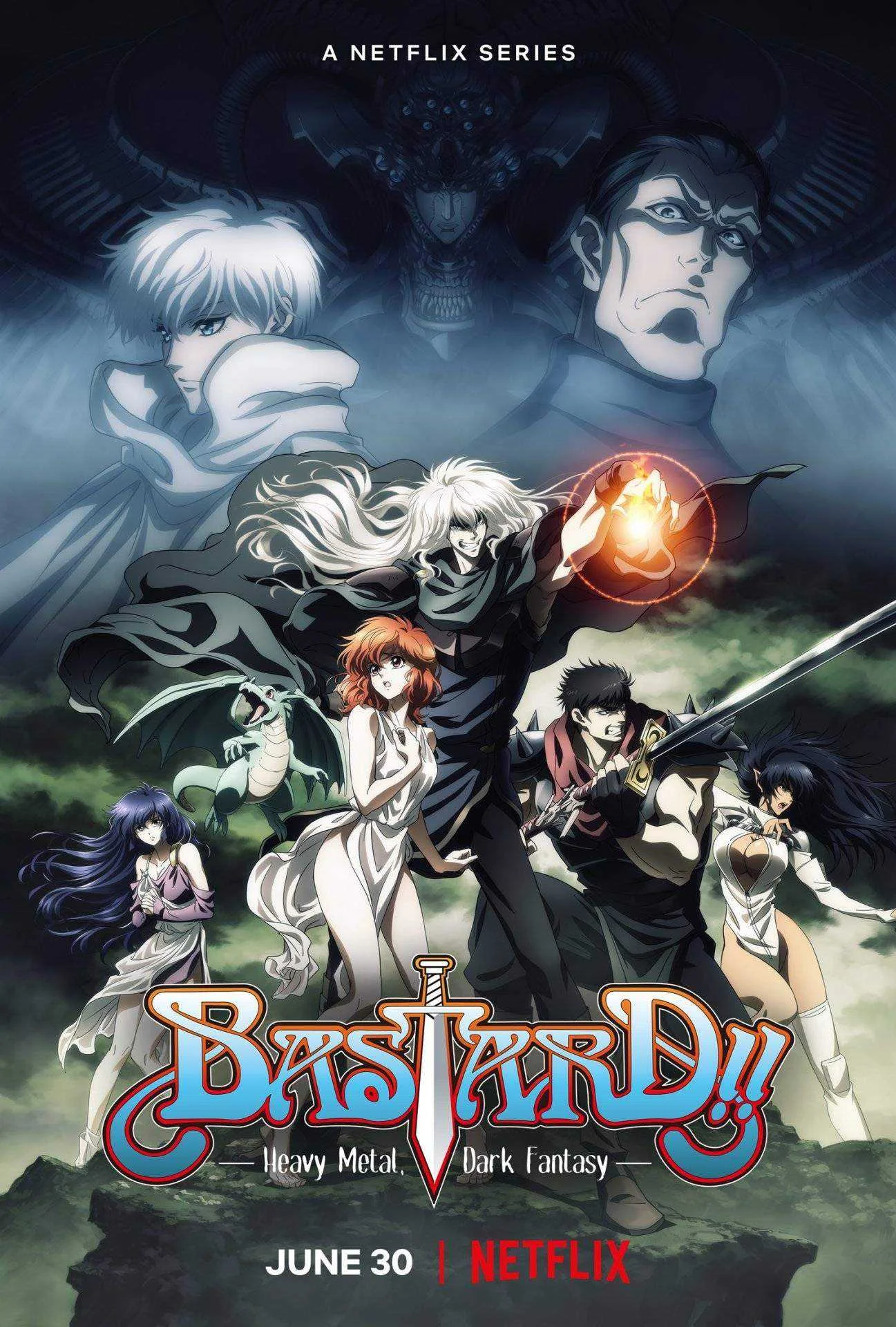BASTARD: Heavy Metal Dark Fantasy 2022 | NF | 720p | MKV (High Quality) + Softcoded English Sub / Dub