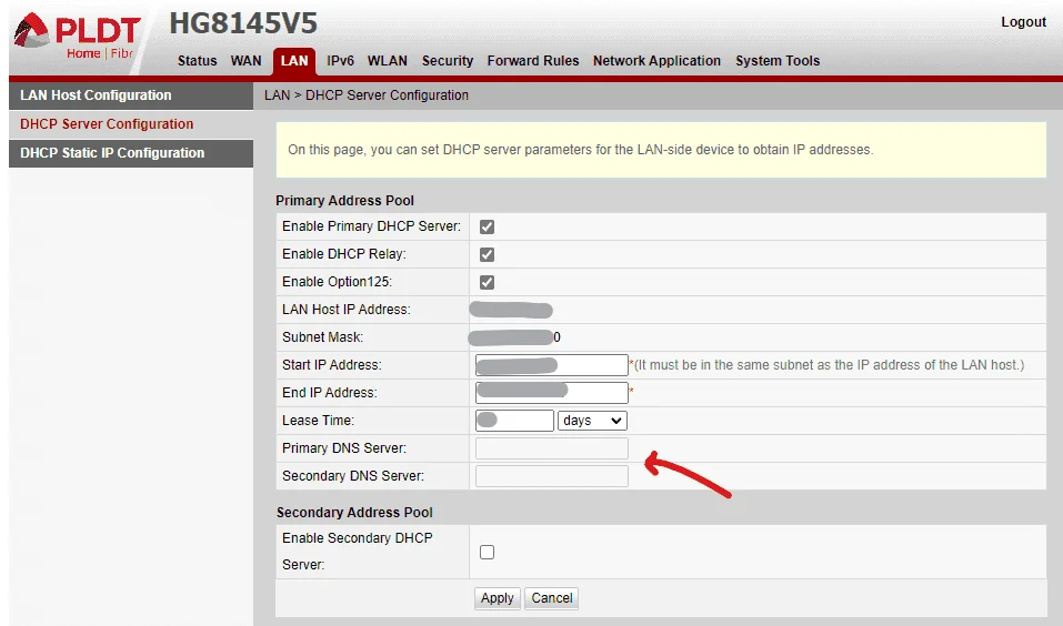 HG8145V5 modem portal.png