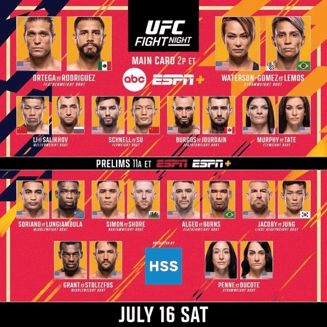UFC FN ORTEGA V RODRIGUEZ | WEBDL | REPLAY