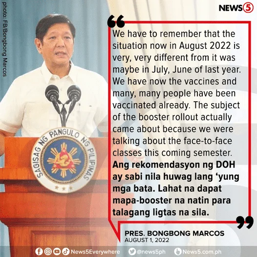 UNITY! "LAHAT NA DAPAT MAPA-BOOSTER" - BBM