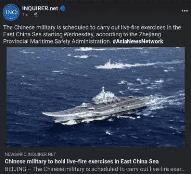 BREAKING NEWS: China nagpapakitang gilas na. Bakbakan naba this?